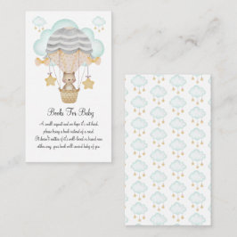 Björn varmluftsballonger Blå böcker för bebisar Tilläggskort