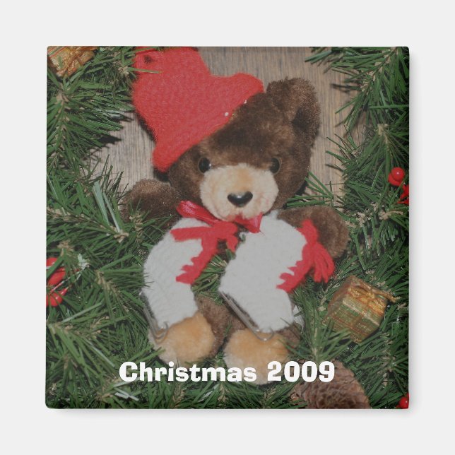 Björn vid Helgdag för andningsjulet Magnet (Framsidan)