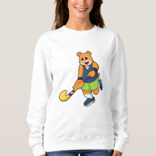 Björn vid Hockey med Hockey fladdermus T Shirt