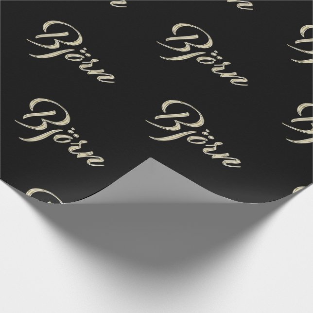 Björn Vorname Name edles Geschenkpapier Papier Presentpapper (Hörn)