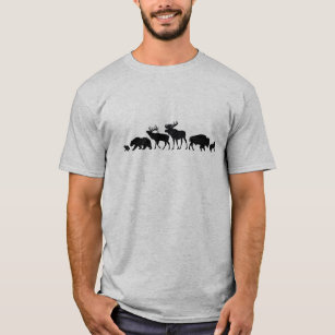 Björnar, älg, älg, Bison & varg T Shirt