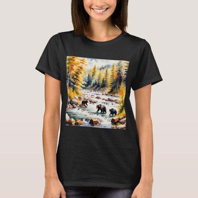 Björnar Fiske v2 T Shirt (Framsida)