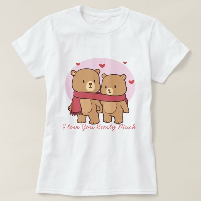 Björnar i Kärlek T-Shirt (Design framsida)