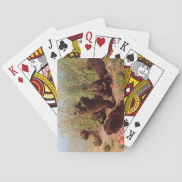 Björnar i Watermelon Patch (av W.H. Beard) Casinokort