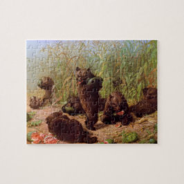 Björnar i Watermelon Patch (av W.H. Beard) Pussel