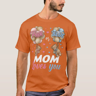 Björnar Rosa eller Blå Mamma Kärlek som du Gender T Shirt
