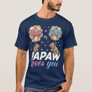 Björnar Rosa eller Blå papaw-Kärlek som du Gender T Shirt