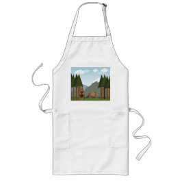 Björnar vaknar upp från vintersömnen långt förkläde