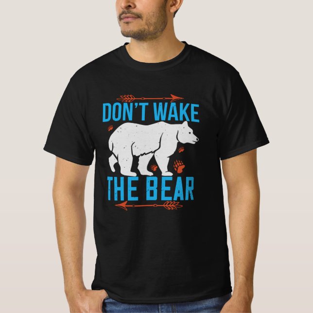 Björnar - Vakta inte björnen T Shirt (Framsida)