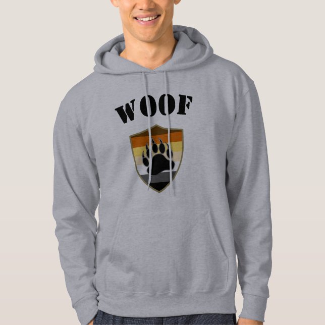 Björnarnas stolthetsflagga  Björnklövs Voff Hoodie (Framsida)