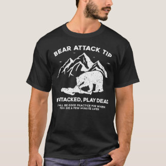 Björnattack Tips Om du blir attackerad Spela T Shirt