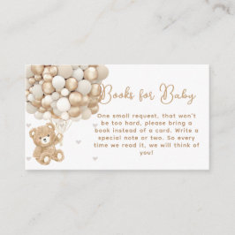 Björnballong & hjärna babykläder Bok-begäran Tilläggskort