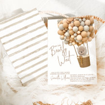 Björnballonger Modern könsneutral babyvisningsprog