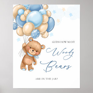 Björnballonger vet hur många björnar som finns i B Poster