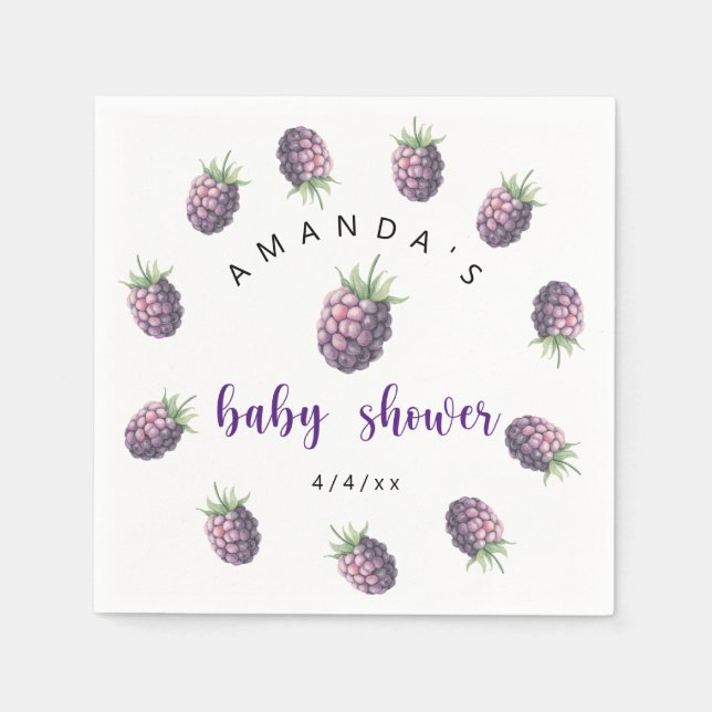 Björnbär - Babydusch Pappersservett (Framsidan)