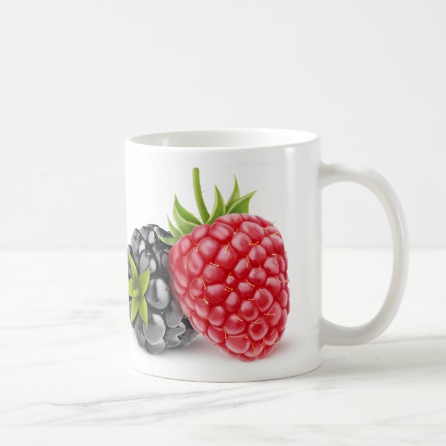 Björnbär och hallon kaffemugg (Höger)