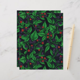 Björnbär på mörk grått