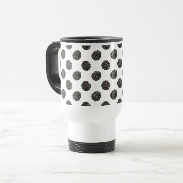 Björnbär. Polka dots. fruktmodell Resemugg (Framsida vänster)