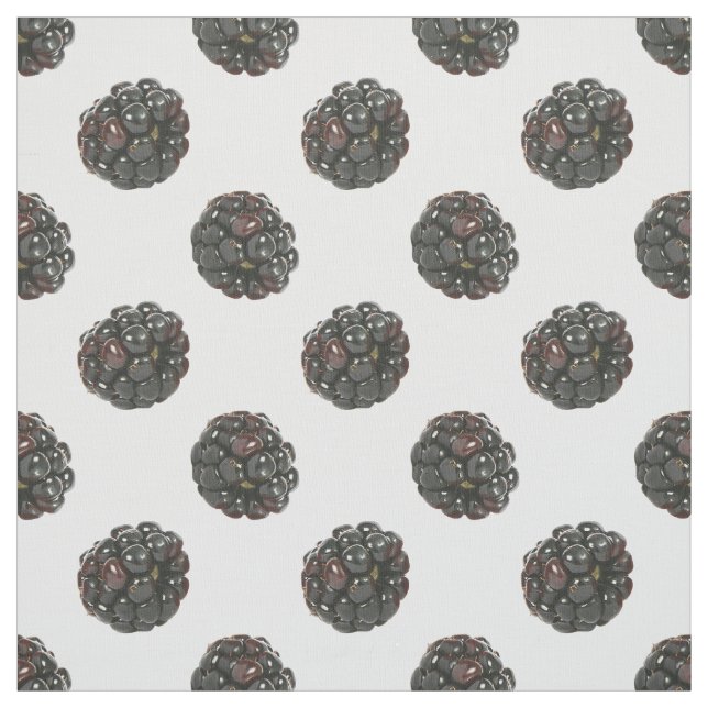 Björnbär. Polka dots. fruktmodell Tyg (Provkarta)