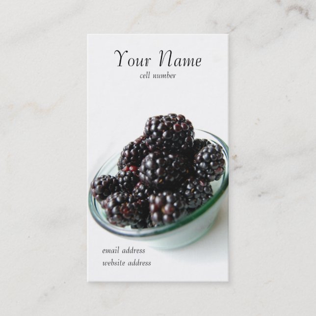 Björnbär profilerar kortet visitkort (Framsida)