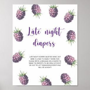Björnbär - Sent nattblöjspel Poster