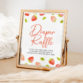 Björnbär, svep Diaper Raffle Game Sign Poster