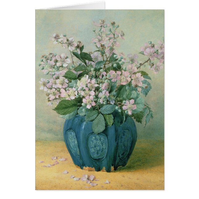 Björnbärblommar Hälsningskort (Framsidan)