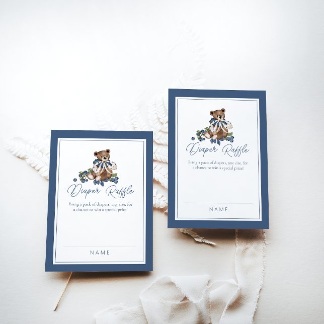 Björnbärsbjörn Pojke Dammare Raffle Tilläggskort (Skapare uppladdad)