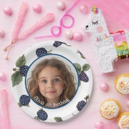 Björnbärsfoto och namn Papper plåt för Anpassnings