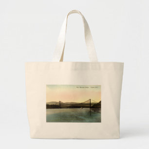 Björnberg överbryggar, Hudson River NY vintage Jumbo Tygkasse
