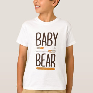 Björnbjörn av typen Grizzly Baby, rund och Orange T-shirt