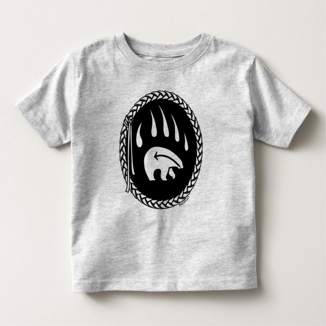 Björnbjörn konst Baby T-shirt Bear Klo Småbarn Tee (Framsida)