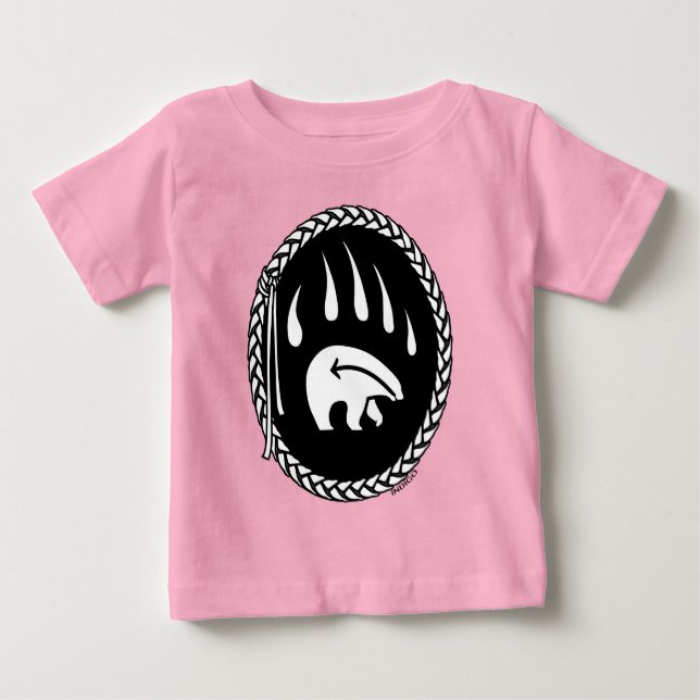 Björnbjörn konst Baby T-shirt Bear Klo Småbarn Tee (Framsida)