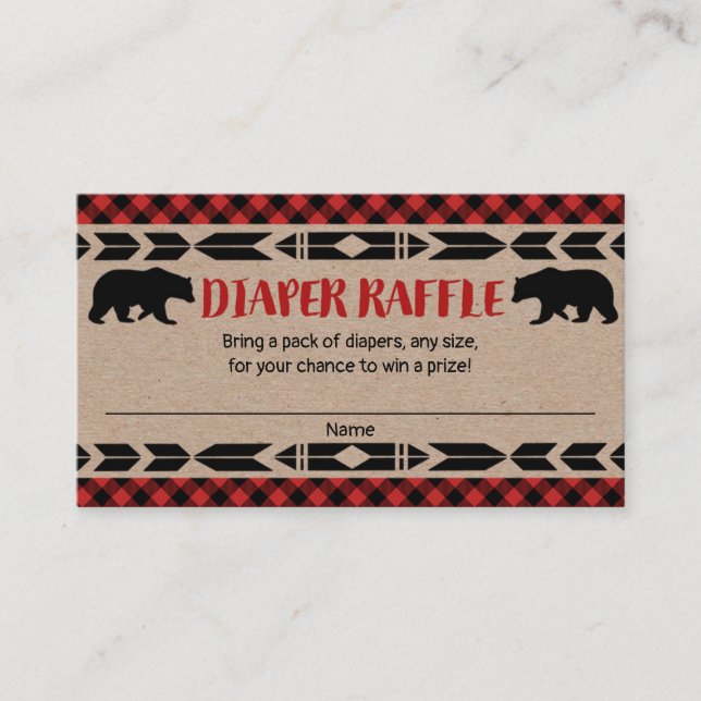 Björnbjörnskorgsdykare för babyduschkort tilläggskort (Framsida)