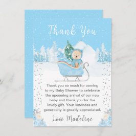 Björnblå småskuvel tack kort