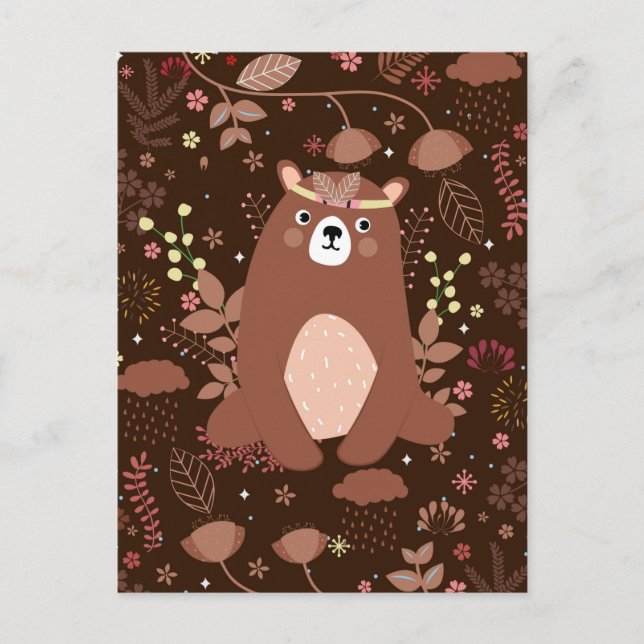 Björnbokskort för 2025 vykort (Framsida)