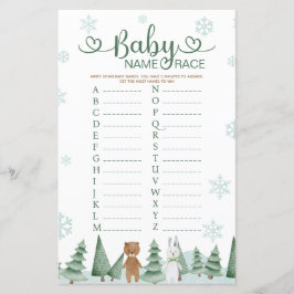 Björnbundet baby i Bear Bunny Winter Animal Themam