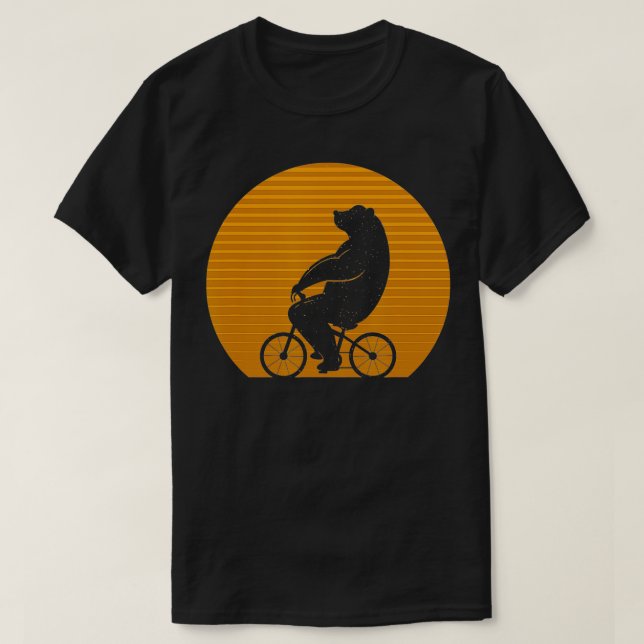 Björncykelcykel T Shirt (Design framsida)