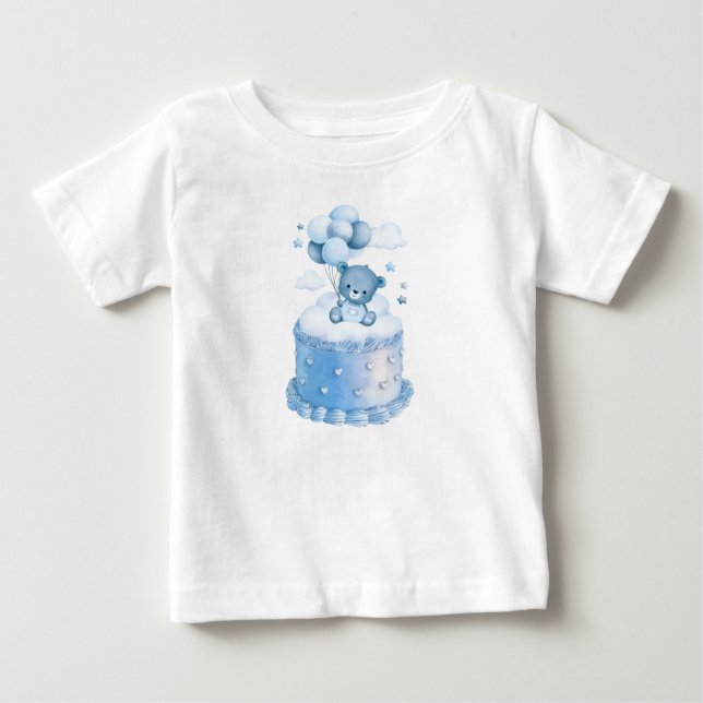 Björndags Bear Bash: Balloon Firande T Shirt (Framsida)