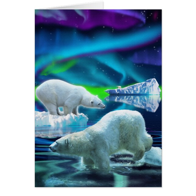 Björndesign för djur- och viltlevande bärare hälsningskort (Framsidan)