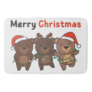 Björndjur Bears God jul Badrumsmatta