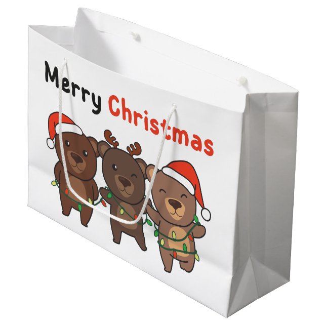 Björndjur Bears God jul Large (Framsidan Vinklad)