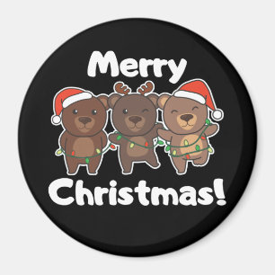 Björndjur Bears God jul Magne Magnet