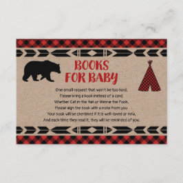 Björndusch buffalo plaid bok tilläggskort