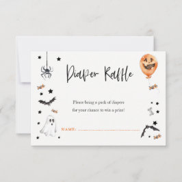 Björndusch Diaper raffcard Inbjudningar