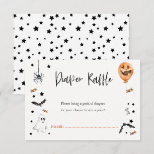 Björndusch Diaper raffcard Inbjudningar