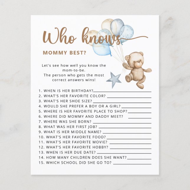 Björndusch gissa hur många nallar (Framsida)