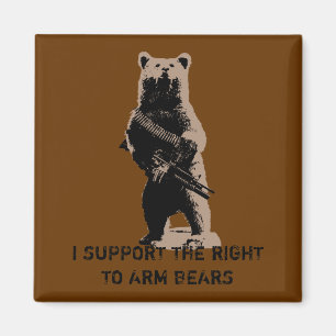 Björnen beväpnar Grizzlybjörnen Magnet