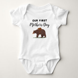 Björnen Cute Mamma 1:a Mors dag T Shirt