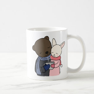 Björnen & den gulliga kaninmuggen kopplar ihop de kaffemugg